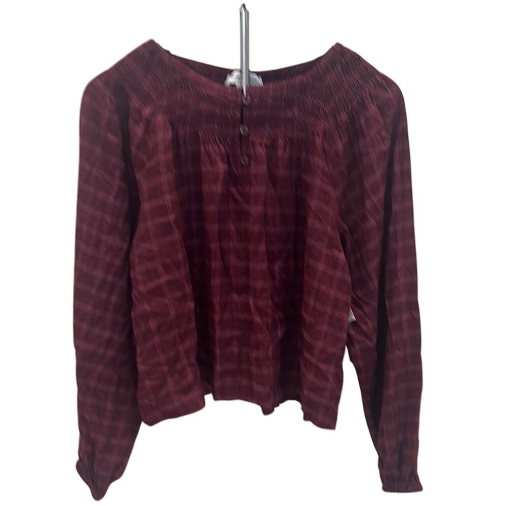 Treasure‎ & Bond Red Boxy Blouse Relaxed Fit